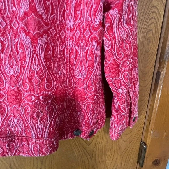 Ruby Rd. Red Jean Jacket - Picture 6 of 8